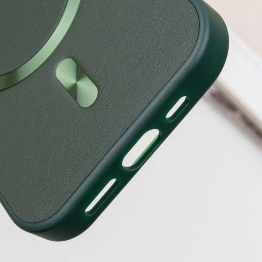 Кожаный чехол SnapCase with MagSafe для Apple iPhone 11 Pro Max (6.5") Green - изображение 6
