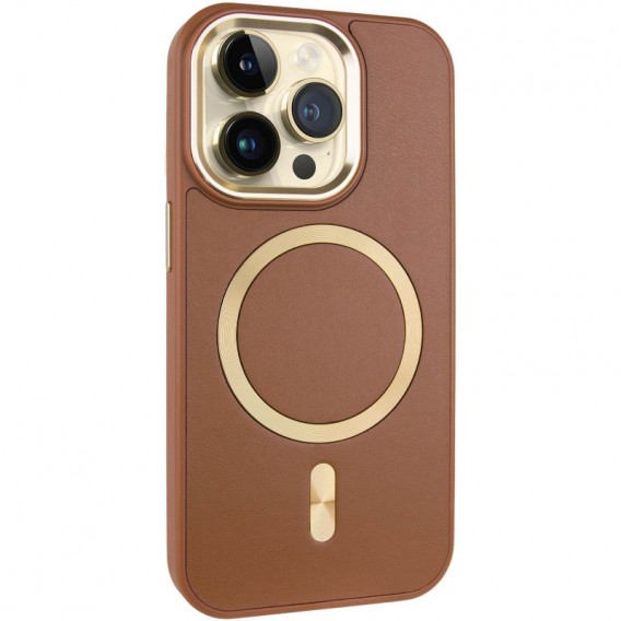 Кожаный чехол SnapCase with MagSafe для Apple iPhone 12 Pro / 12 (6.1"), Brown