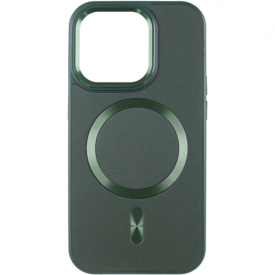 Кожаный чехол SnapCase with MagSafe для Apple iPhone 13 / 14 (6.1"), Green