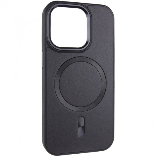 Кожаный чехол SnapCase with MagSafe для Apple iPhone 13 / 14 (6.1"), Black