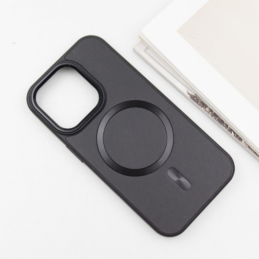 Кожаный чехол SnapCase with MagSafe для Apple iPhone 13 / 14 (6.1"), Black - изображение 2
