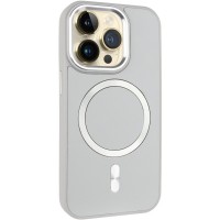 Кожаный чехол SnapCase with MagSafe для Apple iPhone 15 Pro Max (6.7") Grey