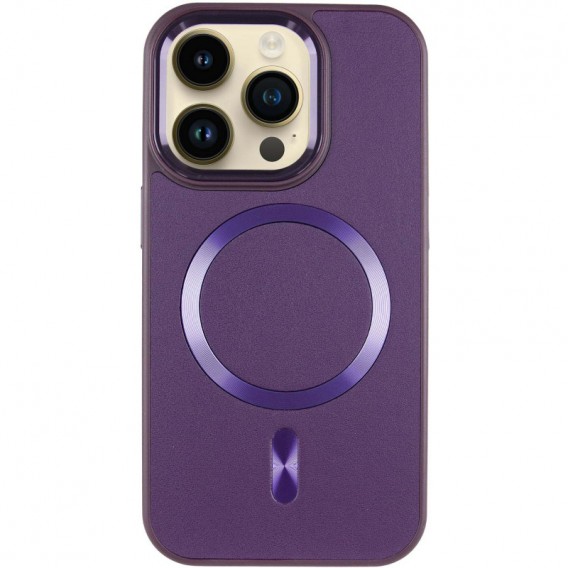 Шкіряний чохол SnapCase with MagSafe для iPhone 15 Pro Max (6.7"), Dark Purple