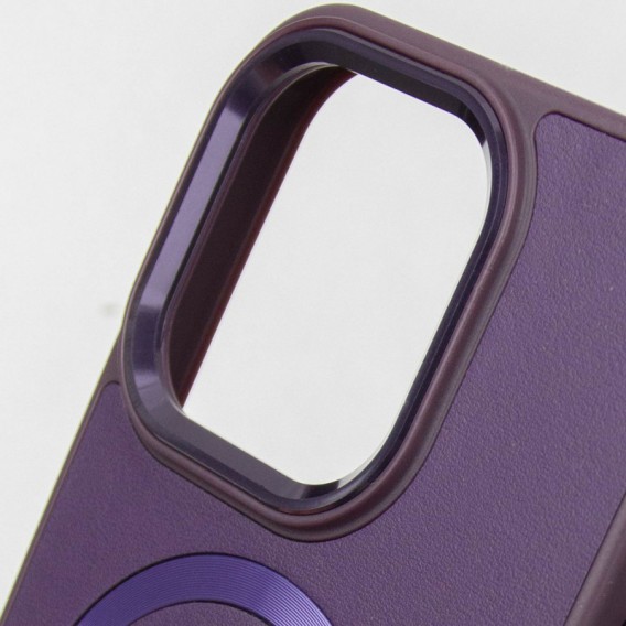 Шкіряний чохол SnapCase with MagSafe для iPhone 15 Pro Max (6.7"), Dark Purple