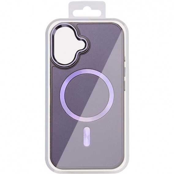 Шкіряний чохол SnapCase with MagSafe для Apple iPhone 16 (6.1"), Dark Purple
