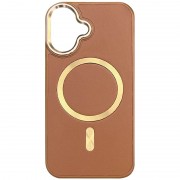 Кожаный чехол SnapCase with MagSafe для Apple iPhone 16 (6.1") Brown