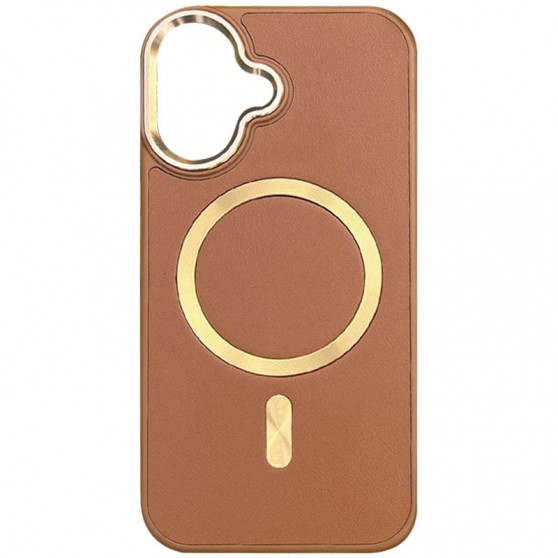 Кожаный чехол SnapCase with MagSafe для Apple iPhone 16 (6.1") Brown