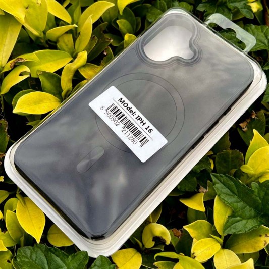 Кожаный чехол SnapCase with MagSafe для Apple iPhone 16 (6.1") Black - изображение 1