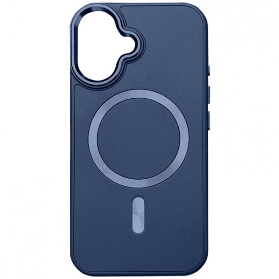 Шкіряний чохол SnapCase with MagSafe для Apple iPhone 16 (6.1"), Dark Blue
