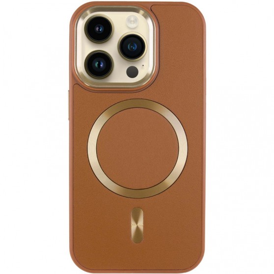 Кожаный чехол SnapCase with MagSafe для Apple iPhone 16 Pro (6.3") Brown