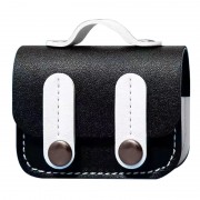 Кожаный футляр Briefcase для наушников AirPods Pro Black / White