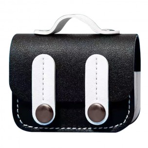 Шкіряний футляр Briefcase для навушників AirPods Pro Black / White