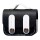 Кожаный футляр Briefcase для наушников AirPods Pro Black / White