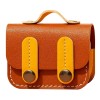 Шкіряний футляр Briefcase для навушників AirPods 3, Brown / Yellow