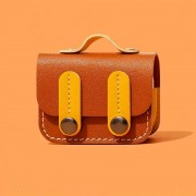 Шкіряний футляр Briefcase для навушників AirPods 3, Brown / Yellow