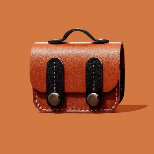 Кожаный футляр Briefcase для наушников AirPods 3 Brown / Black - изображение 1