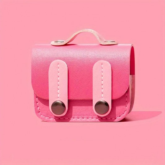 Кожаный футляр Briefcase для наушников AirPods Pro 2 / Pro Pink - изображение 1