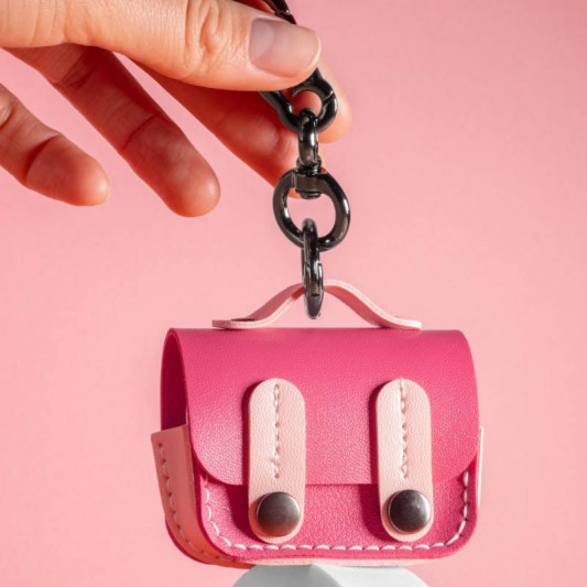 Кожаный футляр Briefcase для наушников AirPods Pro 2 / Pro Pink - изображение 2