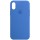 Чохол Silicone Case Full Protective (AA) для Apple iPhone X / XS (5.8") Синій / Capri Blue