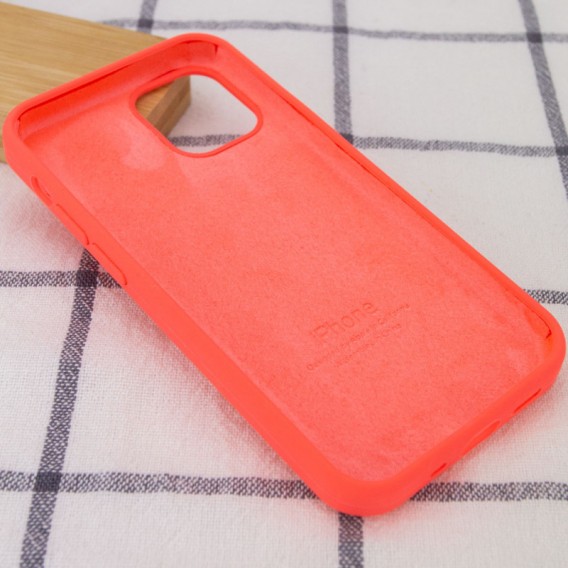 Чехол Silicone Case Full Protective (AA) для Apple iPhone 15 (6.1"), Арбузный / Watermelon red