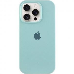 Чехол Silicone Case Full Protective (AA) для Apple iPhone 15 Pro (6.1") Бирюзовый / Beryl
