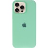 Чехол Silicone Case Full Protective (AA) для Apple iPhone 15 Pro Max (6.7 дюйма) Зеленый / Pistachio