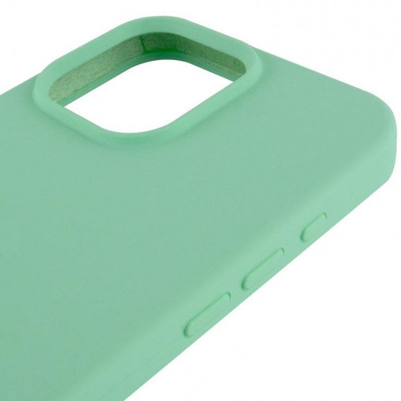 Чехол Silicone Case Full Protective (AA) для Apple iPhone 15 Pro Max (6.7 дюйма) Зеленый / Pistachio