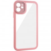 TPU чехол Transparent + Colour 1,5mm для Apple iPhone 11 (6.1"), Pink