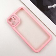 TPU чехол Transparent + Colour 1,5mm для Apple iPhone 11 (6.1"), Pink
