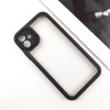 TPU чохол Transparent + Colour 1,5mm для Apple iPhone 12 (6.1"), Black