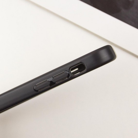 TPU чохол Transparent + Colour 1,5mm для Apple iPhone 12 (6.1"), Black