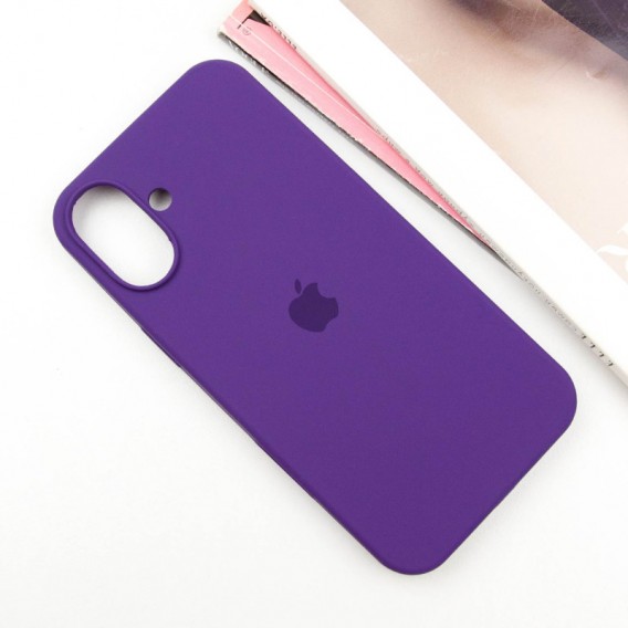 Чехол Silicone Case Full Protective (AA) для Apple iPhone 16 Plus (6.7"), Фиолетовый / Amethyst