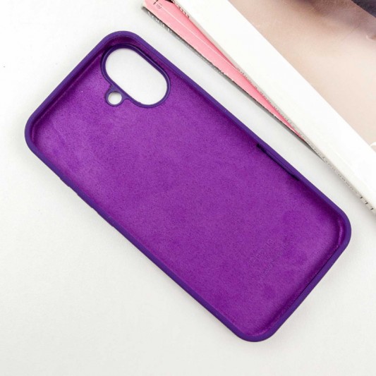 Чехол Silicone Case Full Protective (AA) для Apple iPhone 16 Plus (6.7") Фиолетовый / Amethyst - изображение 2