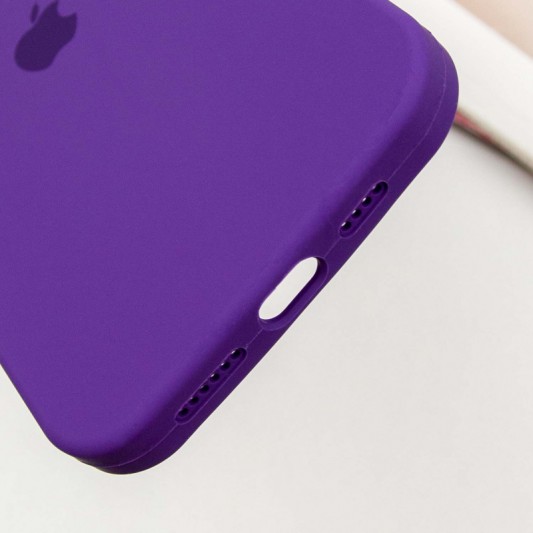 Чехол Silicone Case Full Protective (AA) для Apple iPhone 16 Plus (6.7") Фиолетовый / Amethyst - изображение 5