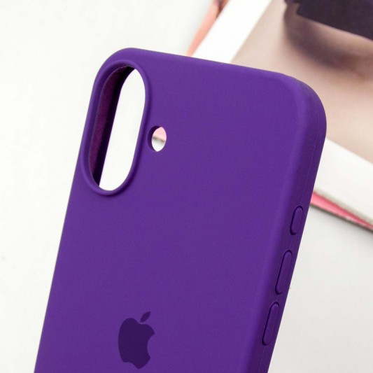 Чехол Silicone Case Full Protective (AA) для Apple iPhone 16 Plus (6.7") Фиолетовый / Amethyst - изображение 6