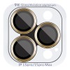Защитное стекло Metal Classic на камеру (в упак.) для Apple iPhone 16 Pro (6.3") / 16 Pro Max (6.9"), Золотой / Gold