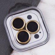 Защитное стекло Metal Classic на камеру (в упак.) для Apple iPhone 16 Pro (6.3") / 16 Pro Max (6.9"), Золотой / Gold