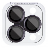 Защитное стекло Metal Classic на камеру (в упак.) для Apple iPhone 16 Pro (6.3 дюйма) / 16 Pro Max (6.9 дюйма) Черный / Black