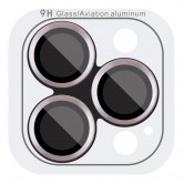 Защитное стекло Metal Classic на камеру (в упак.) для Apple iPhone 16 Pro (6.3 дюйма) / 16 Pro Max (6.9 дюйма) Серый / Titanium Gray