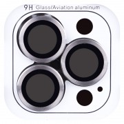 Защитное стекло Metal Classic на камеру (в упак.) для Apple iPhone 16 Pro (6.3") / 16 Pro Max (6.9"), Серый / Titanium Gray