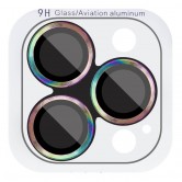 Захисне скло Metal Classic на камеру (у упак.) для Apple iPhone 16 Pro (6.3") / 16 Pro Max (6.9") Бузковий / Rainbow Захисне скло Metal Classic на камеру (у упак.) для Apple iPhone 16 Pro (6.3") / 16 Pro Max (6.9") Бузковий / Rainbow