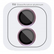 Защитное стекло Metal Classic на камеру (в упак.) для Apple iPhone 16 (6.1") / 16 Plus (6.7"), Розовый / Pink