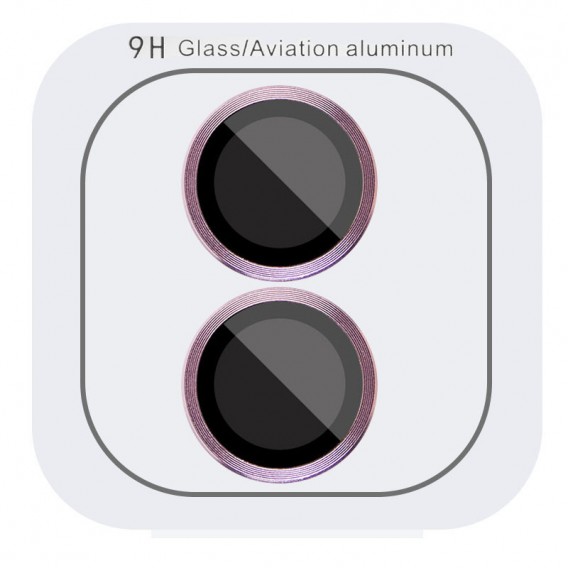 Захисне скло Metal Classic на камеру (у упак.) для Apple iPhone 16 (6.1") / 16 Plus (6.7") Рожевий / Pink