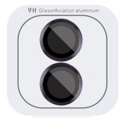 Защитное стекло Metal Classic на камеру (в упак.) для Apple iPhone 16 (6.1") / 16 Plus (6.7"), Черный / Black