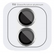 Защитное стекло Metal Classic на камеру (в упак.) для Apple iPhone 16 (6.1") / 16 Plus (6.7"), Серебряный / Silver