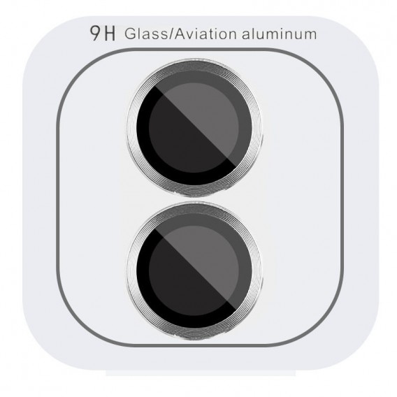 Захисне скло Metal Classic на камеру (у упак.) для Apple iPhone 16 (6.1") / 16 Plus (6.7") Срібний / Silver