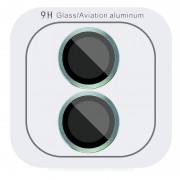 Защитное стекло Metal Classic на камеру (в упак.) для Apple iPhone 16 (6.1") / 16 Plus (6.7"), Бирюзовый / Azure