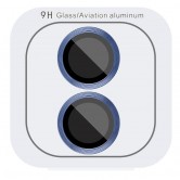 Захисне скло Metal Classic на камеру (у упак.) для Apple iPhone 16 (6.1") / 16 Plus (6.7") Синій / Ultramarine