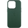 Шкіряний чохол Leather Case (AAA) з MagSafe and Animation для Apple iPhone 16 Pro Max (6.9"), Green
