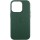 Кожаный чехол Leather Case (AAA) with MagSafe and Animation для Apple iPhone 16 Pro Max (6.9") Green